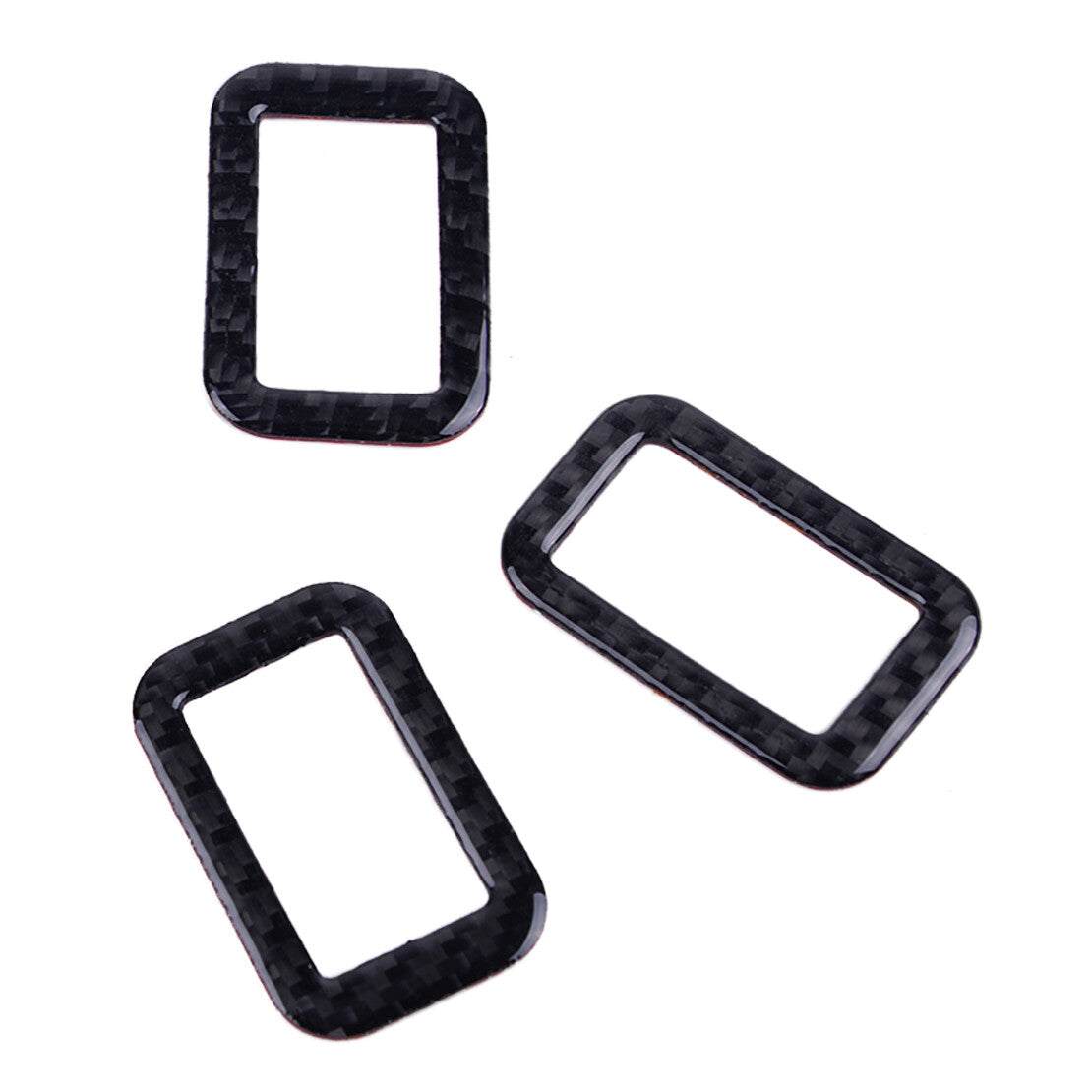 4pc Carbon Fiber Window Lift Switch Cover Trim Fit for for Model S /X 2014-2019 v