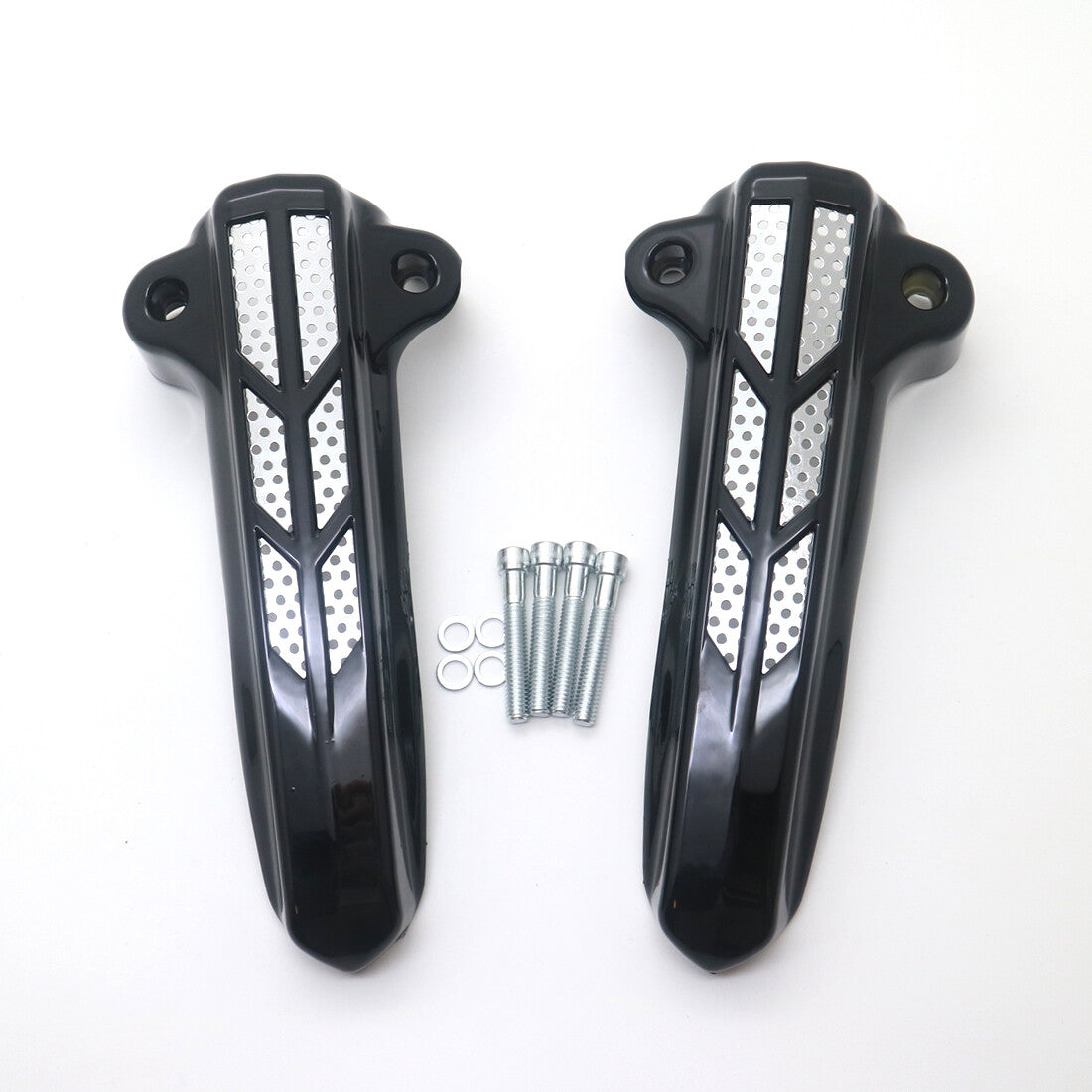 Black Front Fork Lower Leg Covers for Harley Road Glide FLHR FLHX FLHT 2014-2017 Q
