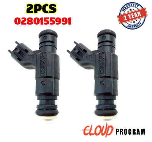 2pcs Fuel Injector 0280155991 Fit for Mini Cooper R50 R52 04891192AA n
