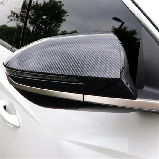 for Hyundai for Tucson 2021-2023 Carbon Fiber 2PCS Side Rearview Mirror Cover Trim