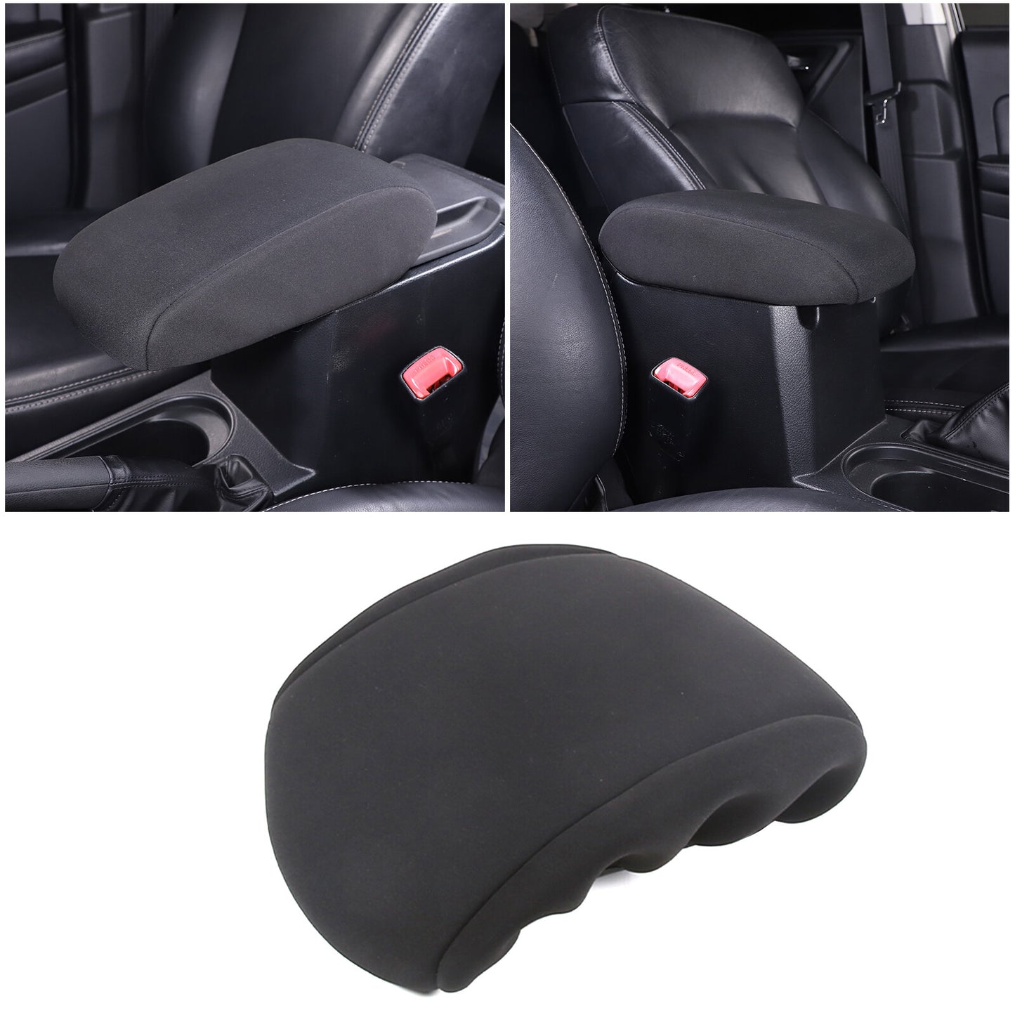 Fabric center console cover, armrest cover, and backrest cushion for Subaru Forester 2013 - 2018 - n