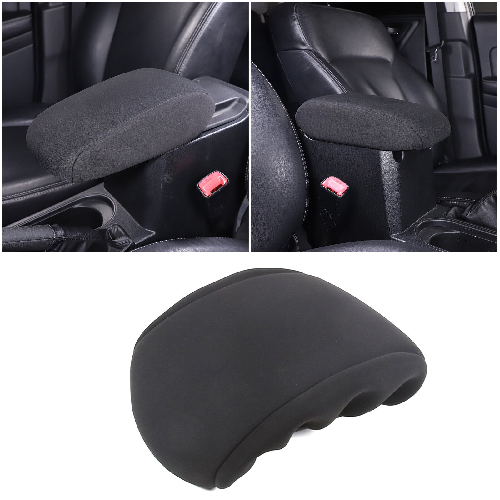 Fabric center console cover, armrest cover, and backrest cushion for Subaru Forester 2013 - 2018 - n