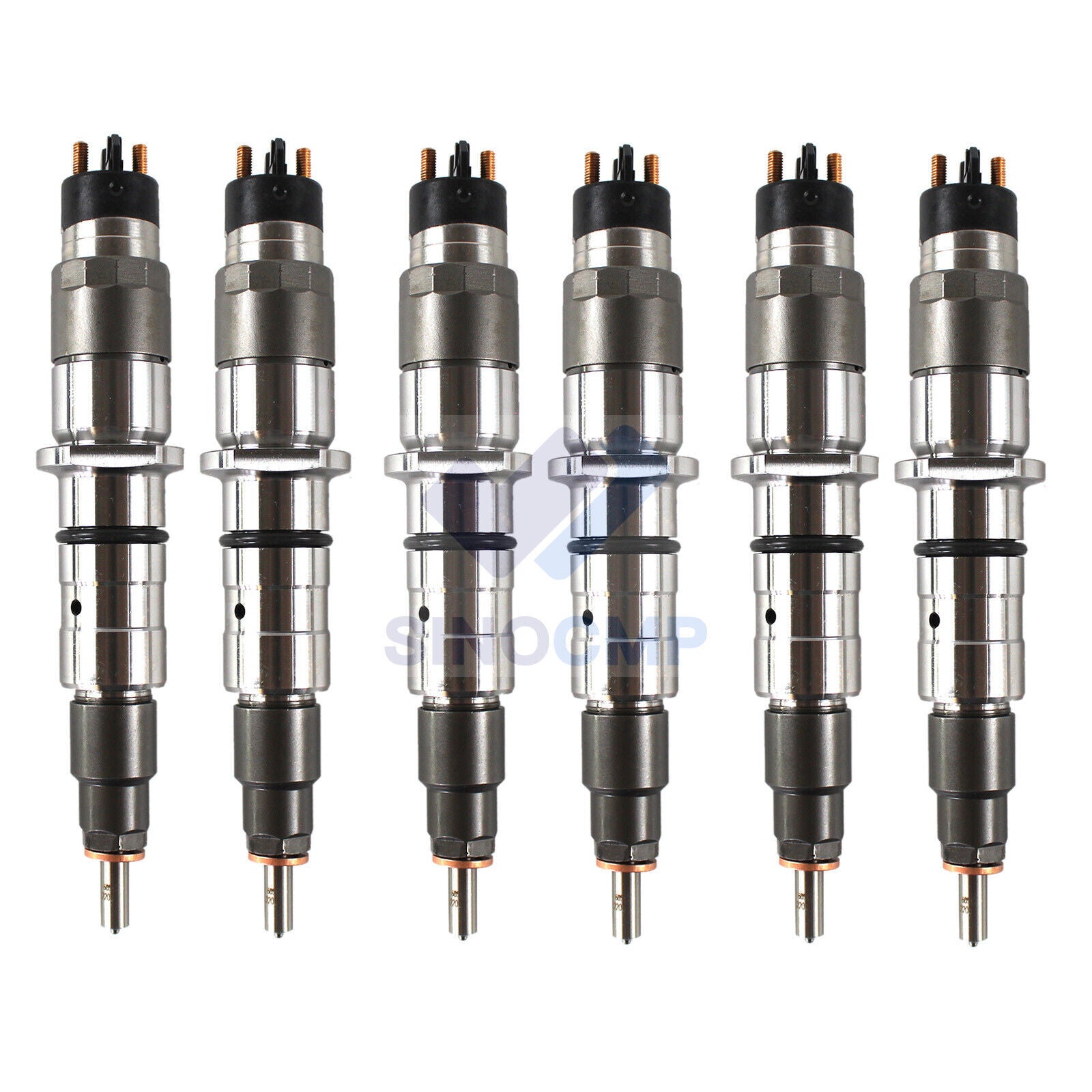 6pcs Common Rail Fuel Injectors 0445120231 for Komatsu PC200-8 for Hyundai HL770-7A