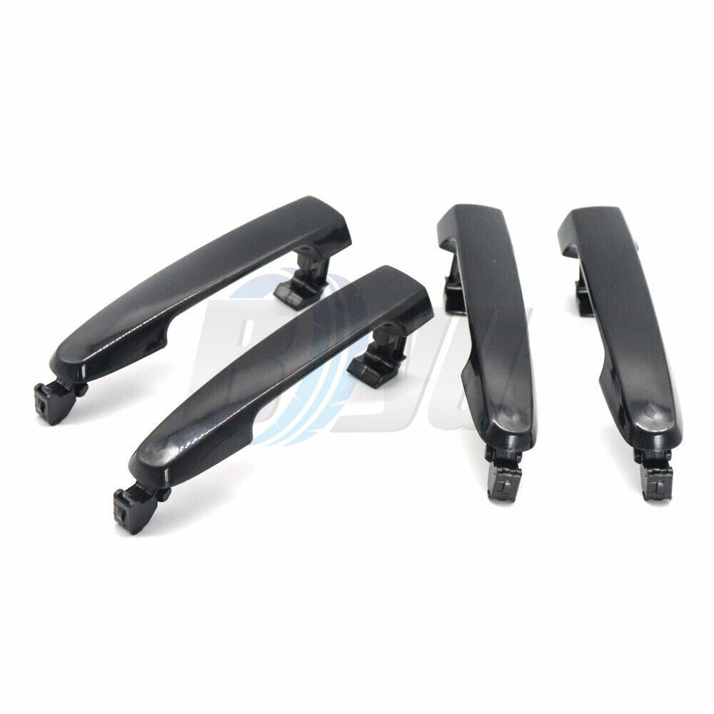 4X New Front Rear Left Right Black Door Handle For 03-08 for Toyota for Corolla Matrix