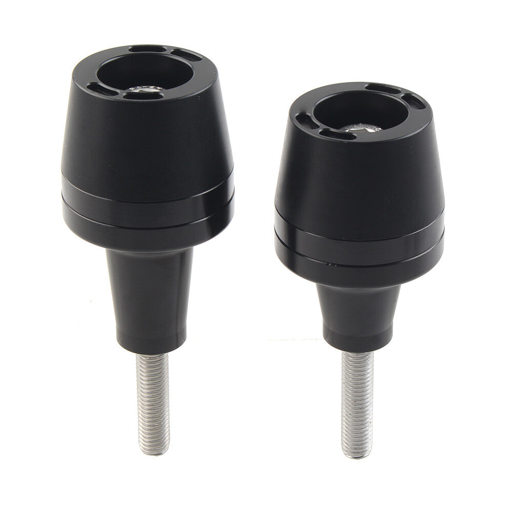 for Yamaha for Suzuki for Honda for Kawasaki Universal Frame Sliders Crash Protector Black2x