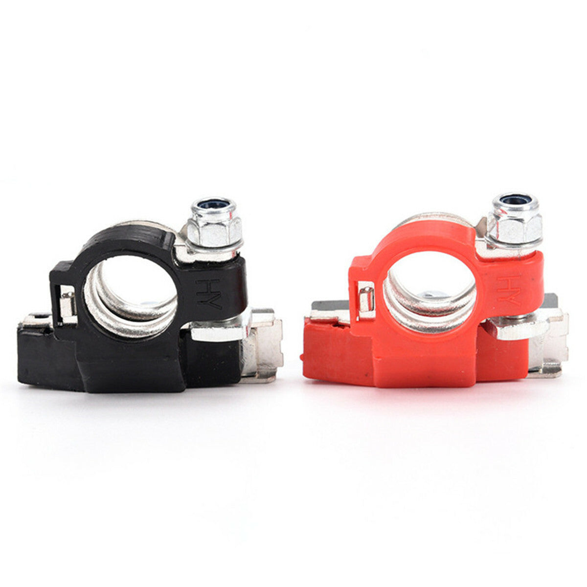 2x Car Positive & Negative Heavy Duty Battery Terminal Clip Connector Clamp Bras