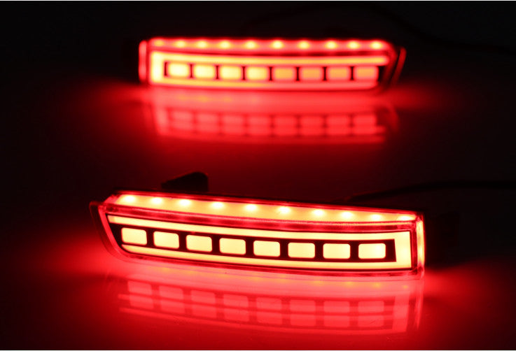 For KICKS 2017-2023 Square LED Rear Fog Light Tail Bumper Light Sets 2X v