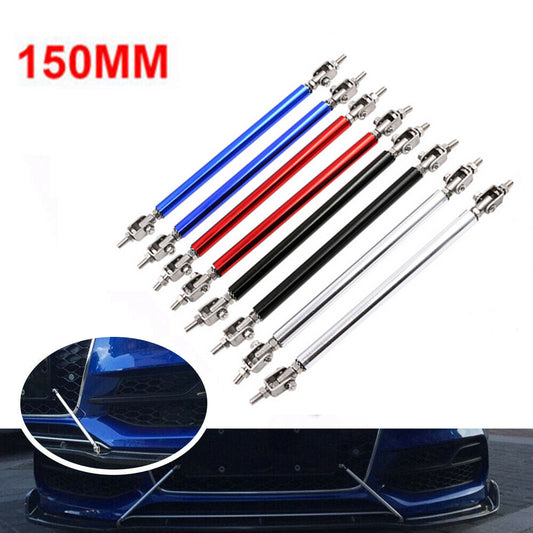 150MM Adjustable Front Bumper Lip Splitter Strut Rod Tie Support Bar for Ford Q