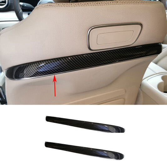 for Benz E-Class W213 ABS Carbon Fiber for Seat Backrest Strip Cover Trim 17-2019 B n