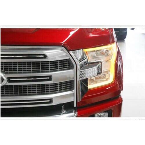 for ford  F150 F-150 2015-2020 Chrome Car Front Headlight Lamp Cover Trims Decor