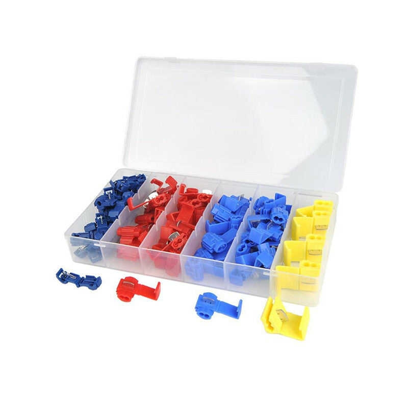 Car 65Pcs Wire Quick Splice Solderless Terminals Electrical Connector Box Kit