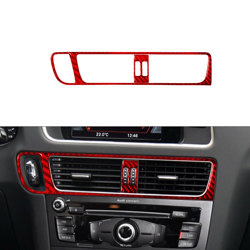 For Lancer DE/ for ES 2008-15 Red Carbon Fiber Gear Shift Frame Cover Trim v