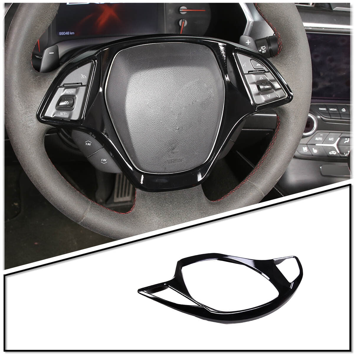 Black center control console sticker carbon fiber for Audi Q5 A4 A5 2009-2016- v