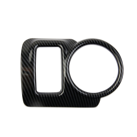 Carbon Fiber Indoor Central Control Cup Holder Cover Trim Fit for Nissan 370Z