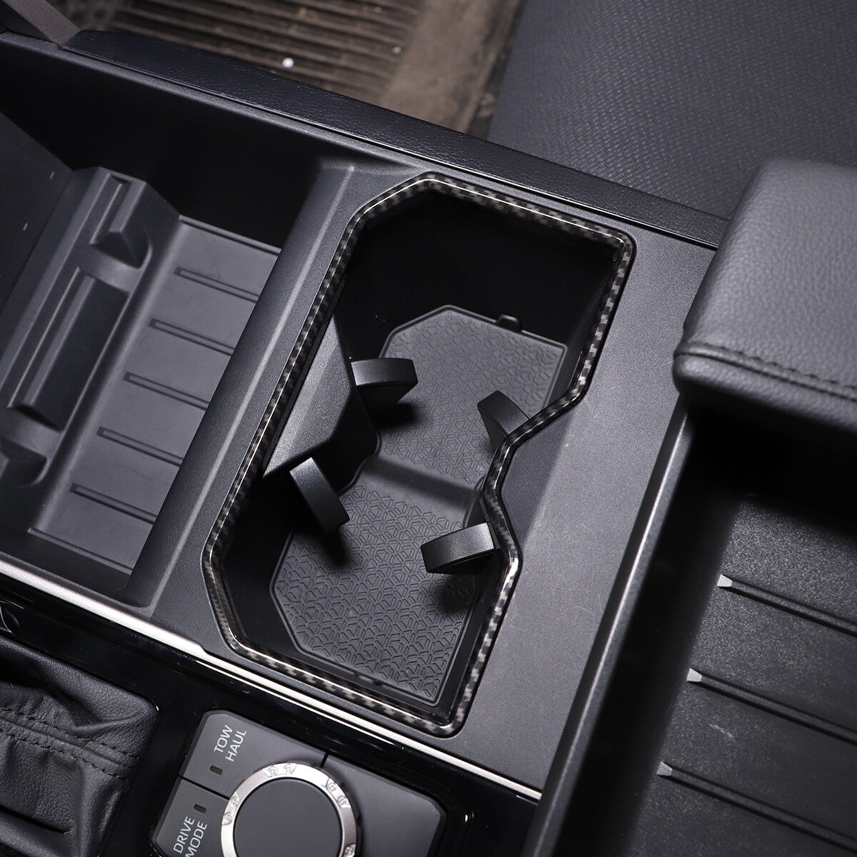Carbon fiber ABS interior door handle cover kit suitable for Fiat 500 2010-2023- v