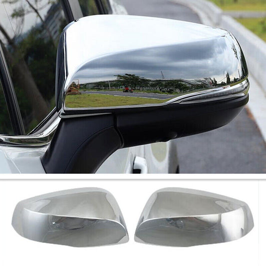ABS Chrome Door Rearview Mirror Cover Trim 2P for Toyota Grand Highlander 24-25