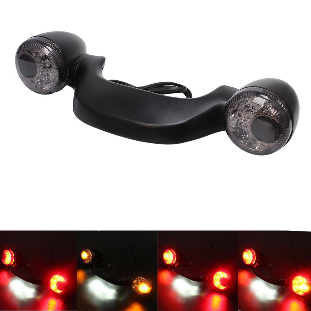 Matte Black Rear Turn Signal Brake Light Bar for Harley Street Road Glide 10-21