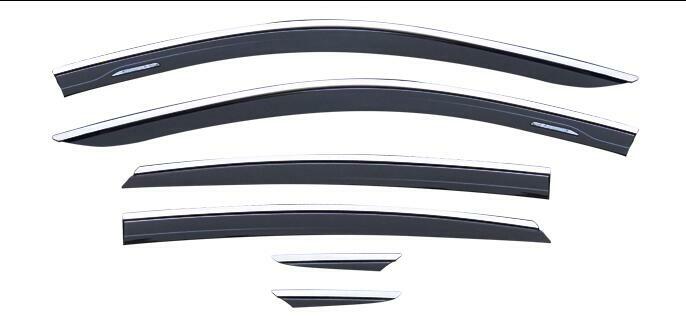 Black&steel Window Visor Vent Shades Sun Rain Guard B For Venza 2021-2024 n