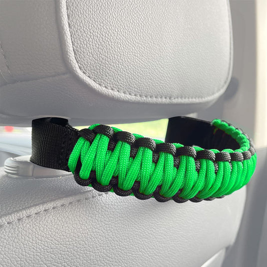 Paracord Green Headrest Grab Handles for Jeep for Wrangler TJ JK JL JT 1997-2022 1PC