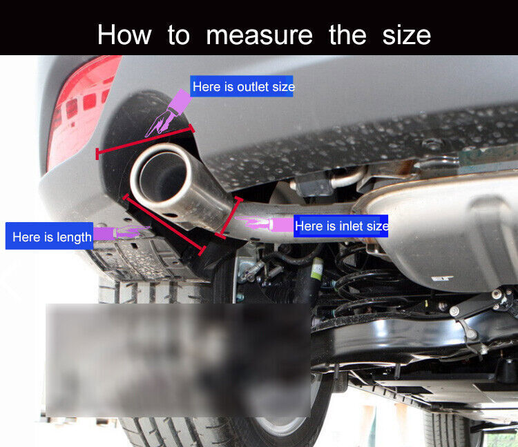 2X Akrapovic Carbon Fiber Exhaust Tip Dual Muffler Pipe ID:3.0 76mm OD:3.589mm