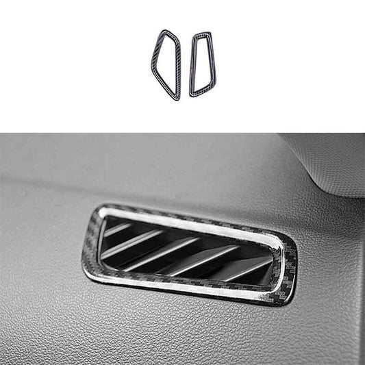 for Hyundai for Elantra 2017-2020 Carbon Fiber Dashboard Upper Air Outlet Vent Trim