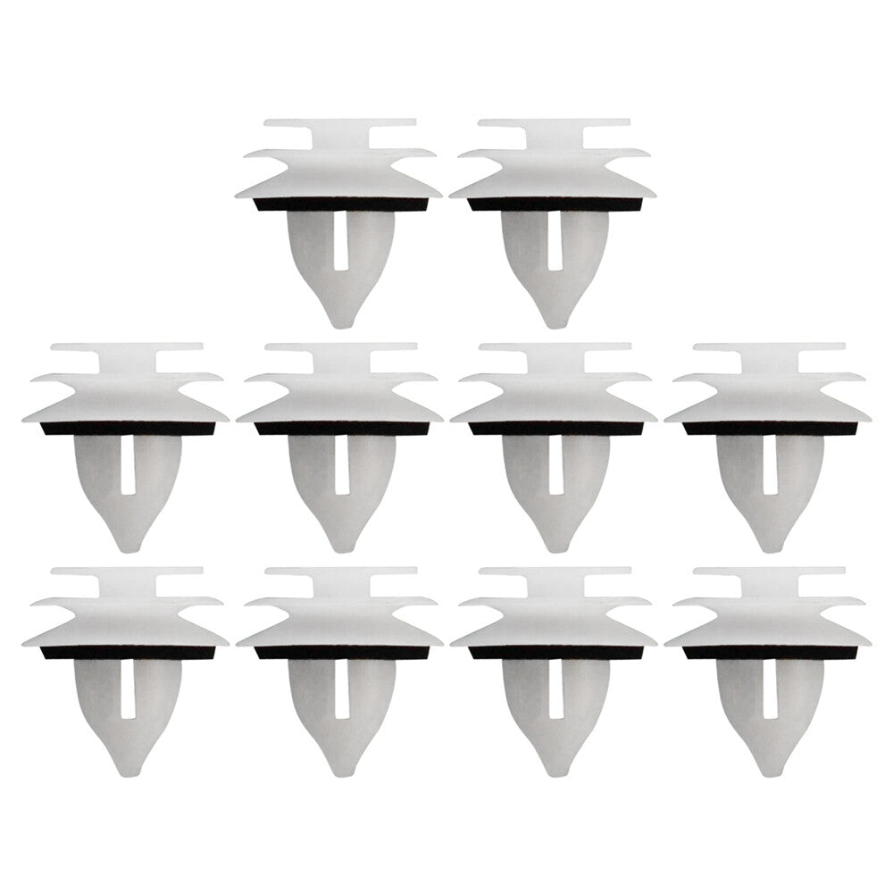 10 x Interior Trim Panel Clips Nylon Fits for Mazda 3 5 6 Miata  for RX -8 2003-15 White