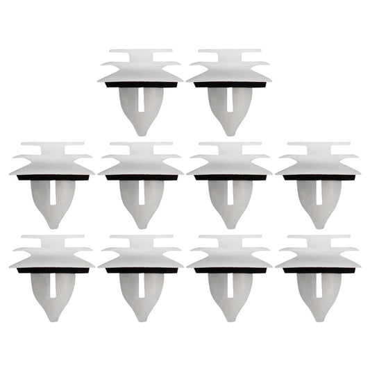 10 x Interior Trim Panel Clips Nylon Fits for Mazda 3 5 6 Miata  for RX -8 2003-15 White