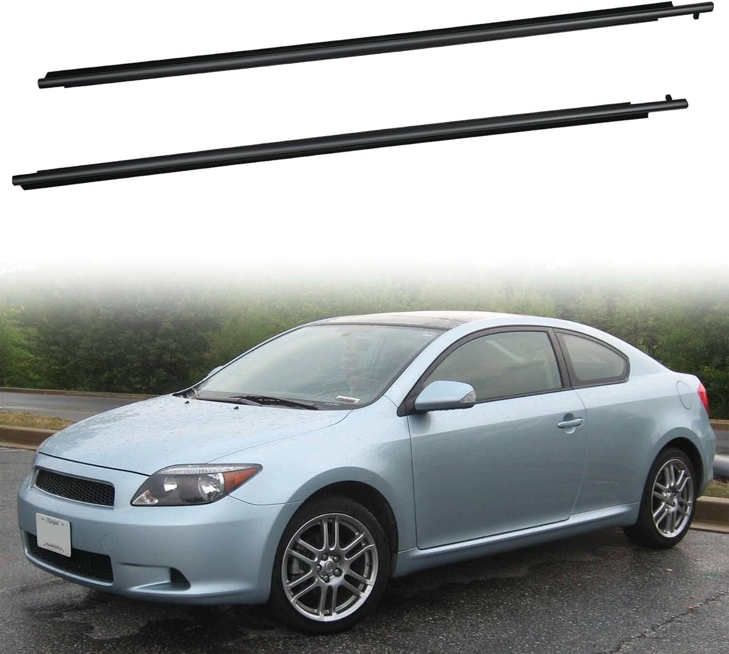 Door Window Sweep Belt Molding Weatherstrip Driver  Passenger side for SCION Tc