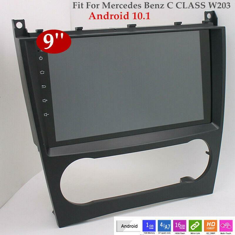 9-inch Android 10.1 MP5 FM radio with GPS navigation and Wi-Fi, suitable for C-Class W20- n