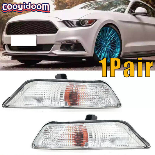 Pair Front Fog Light Turn Signal for Ford for Mustang for MusTang 2.3T/5.0 2015-2017