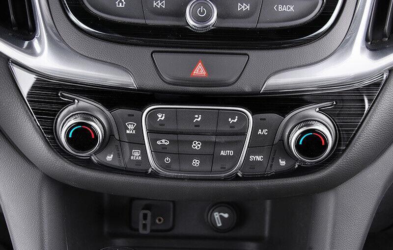 for Chevrolet 18-21 Equinox Black Titanium Console AC Button Control Frame Trim