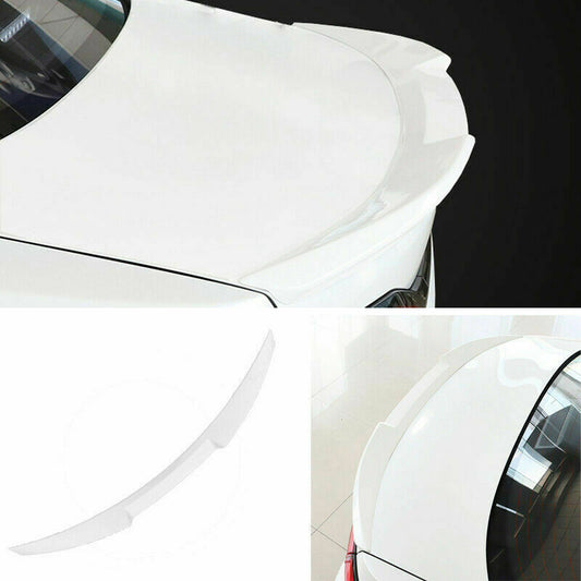 for Toyota for Corolla Sedan 2019-2023 White Blade Rear Spoiler Trunk Lip Tail Wing