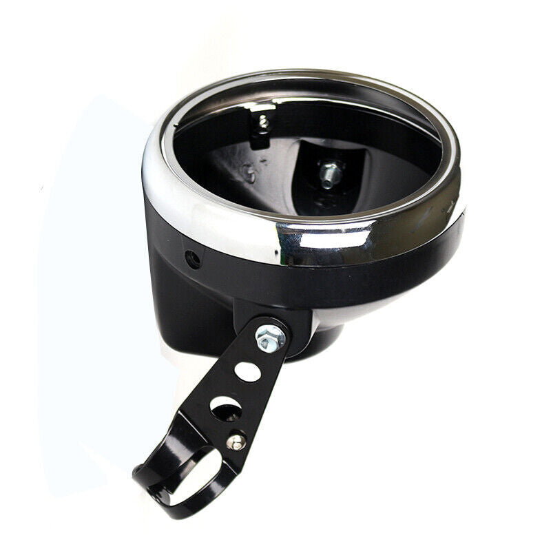 7-inch Motorcycle and Bicycle Headlight Cover Retro Racing Light Cover Mounting Bracket - n