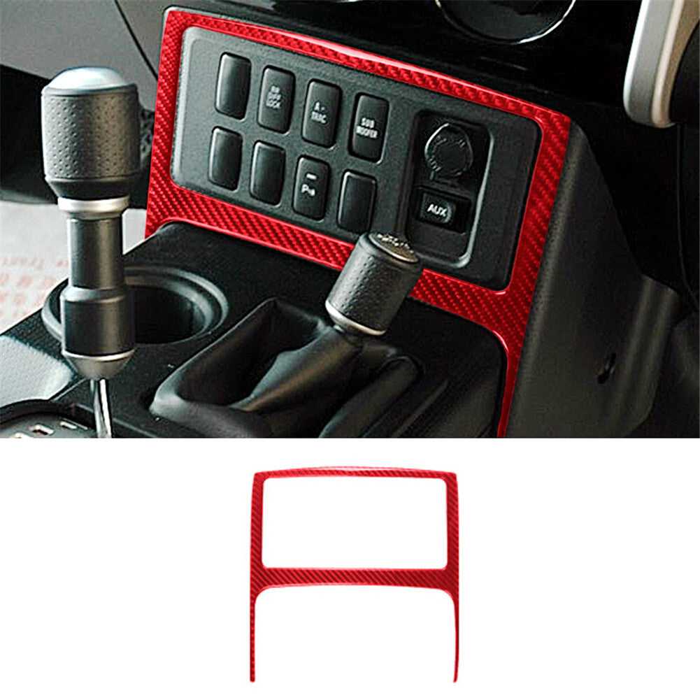 4pcs Red Carbon Fiber Built-In Threshold Cover Trim For Taycan 2019-2022 v