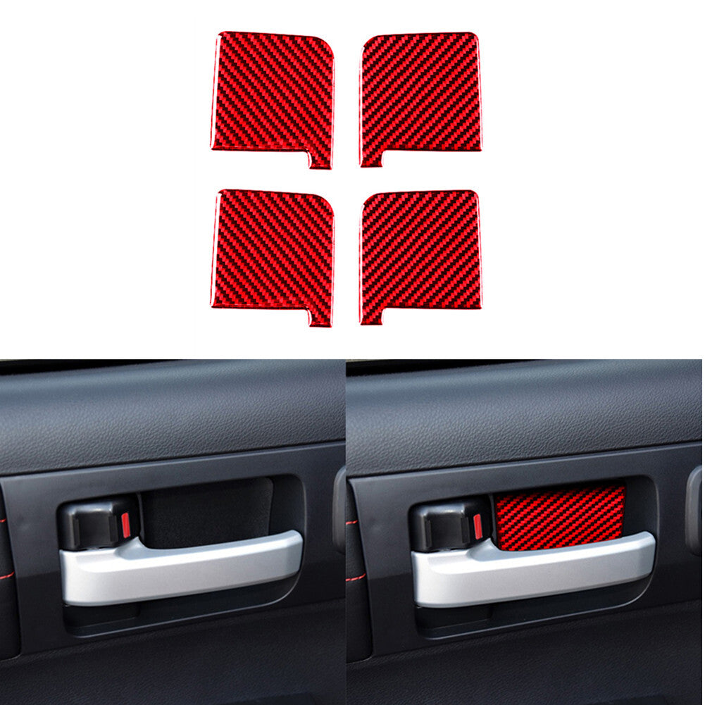 2Pcs Rear Window Lift Button Trim Cover Decor Carbon Fiber for Audi Q5 2009-2017 v