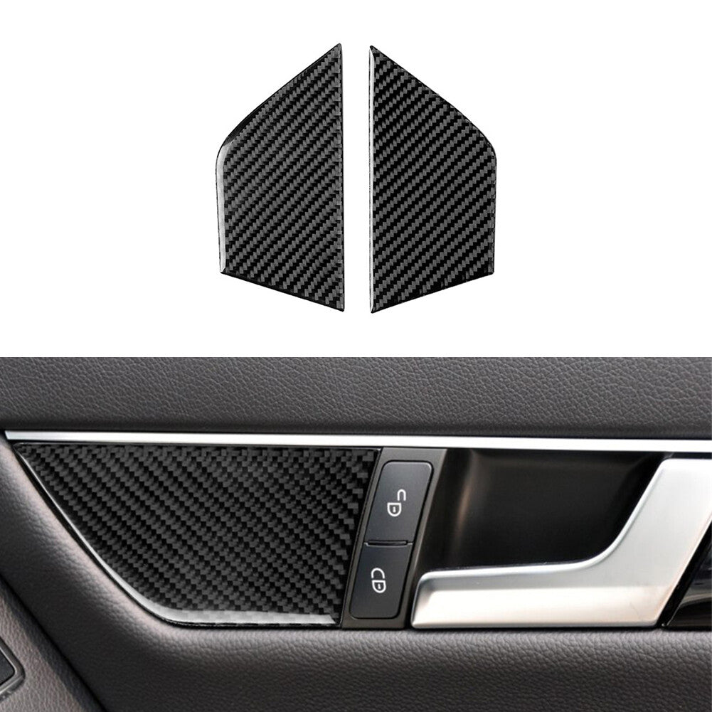 Carbon Fiber Door Buckle Trim for Mercedes-Benz C-Class W204 07-13 Type C