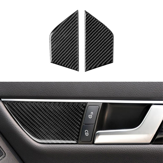 Carbon Fiber Door Buckle Trim for Mercedes-Benz C-Class W204 07-13 Type C