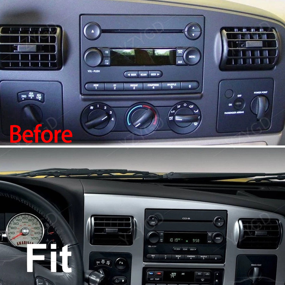 for Ford F250 F350 2005-2007 9.7 Android Auto CarPlay Car Stereo Radio GPS Navi