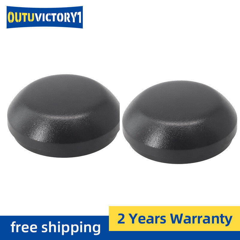 2-Piece Black Windshield Wiper Nut Cover for Jeep for Wrangler 2018 - Direct Replacement