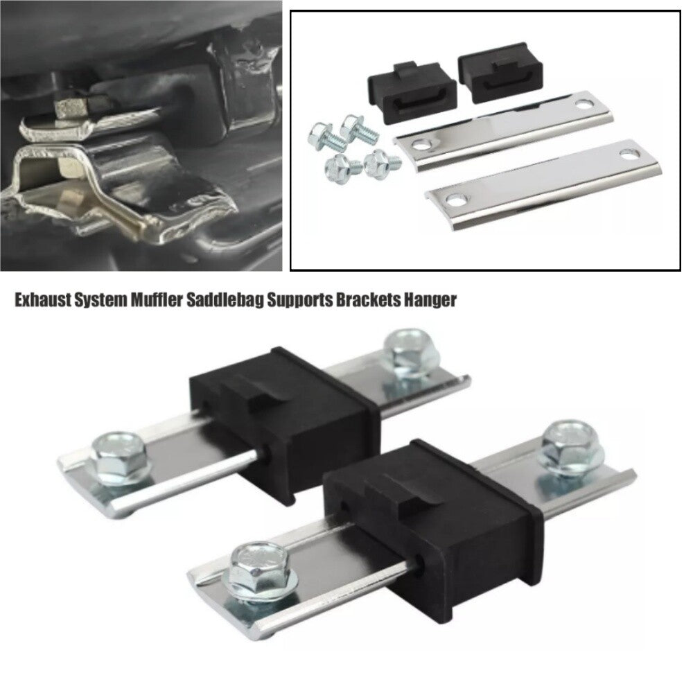 Chrome muffler bracket hook kit for Harley Touring FLT 85-22 65723-85- n