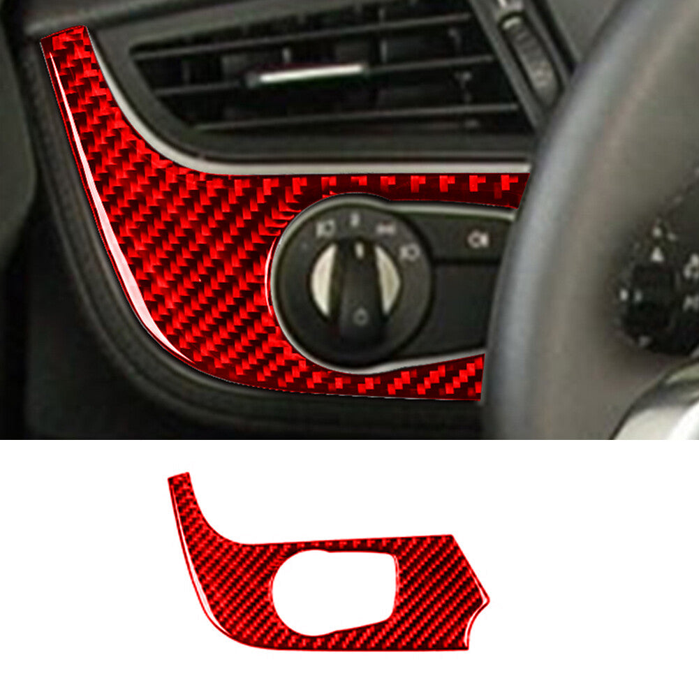 37Pcs Red Carbon Fiber Full Interior Kit Cover Trim for BMW Z4 E89 2009-2016