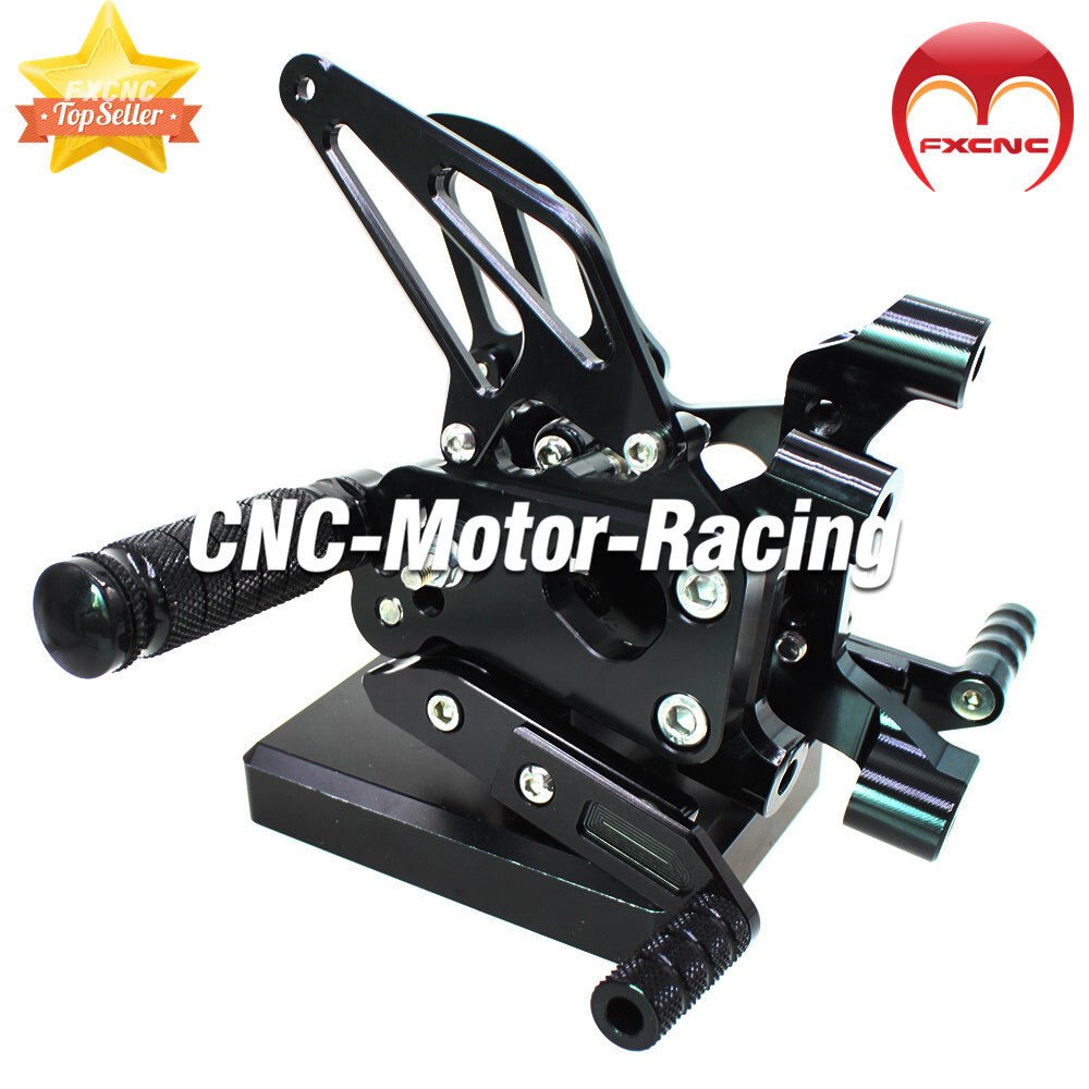 CNC geared feet rear feet suitable for Ducati 899 Panigale 2014-2015 Black