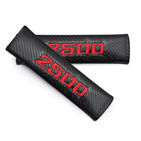 2pcs for Dodge for Ram 2500 Cab Pickup Red Embroidered for Seat Belt Shoulder Pads Cover Q