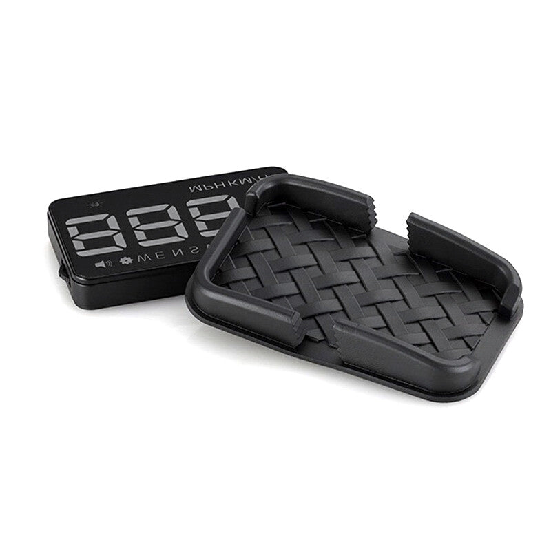 3.5-inch HD GPS HUD screen head-up display for car alarm detectors and real-time speedometer - n