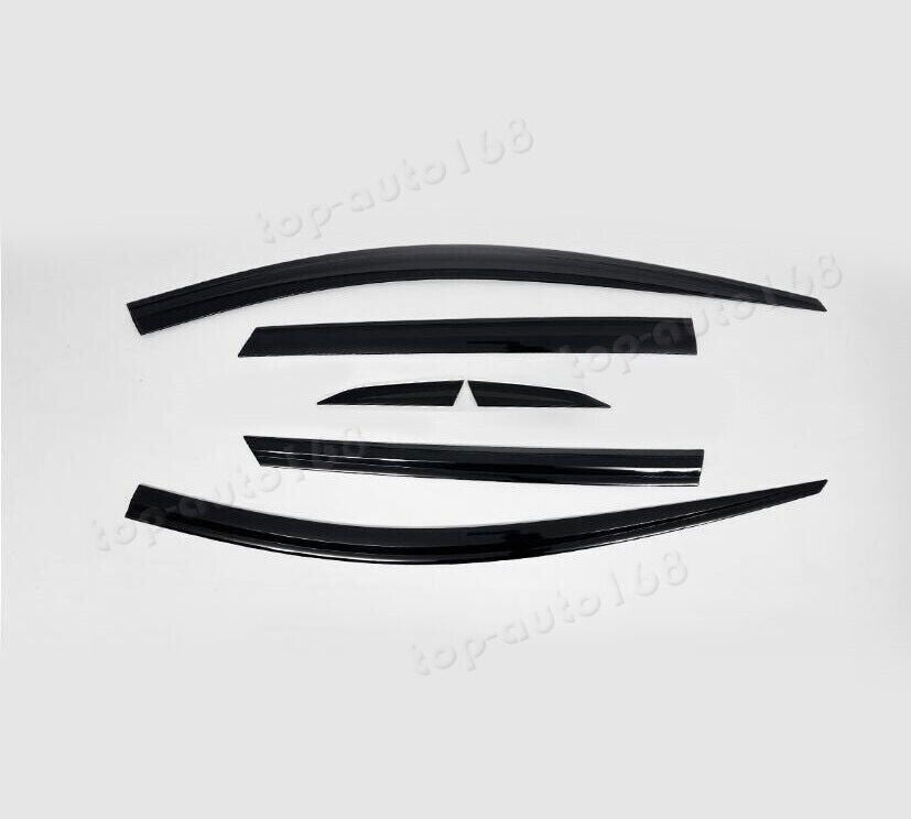 for Cadillac XT5 2017-2023 Black Window Visor Vent Shades Sun Rain Guard 6PCS B n