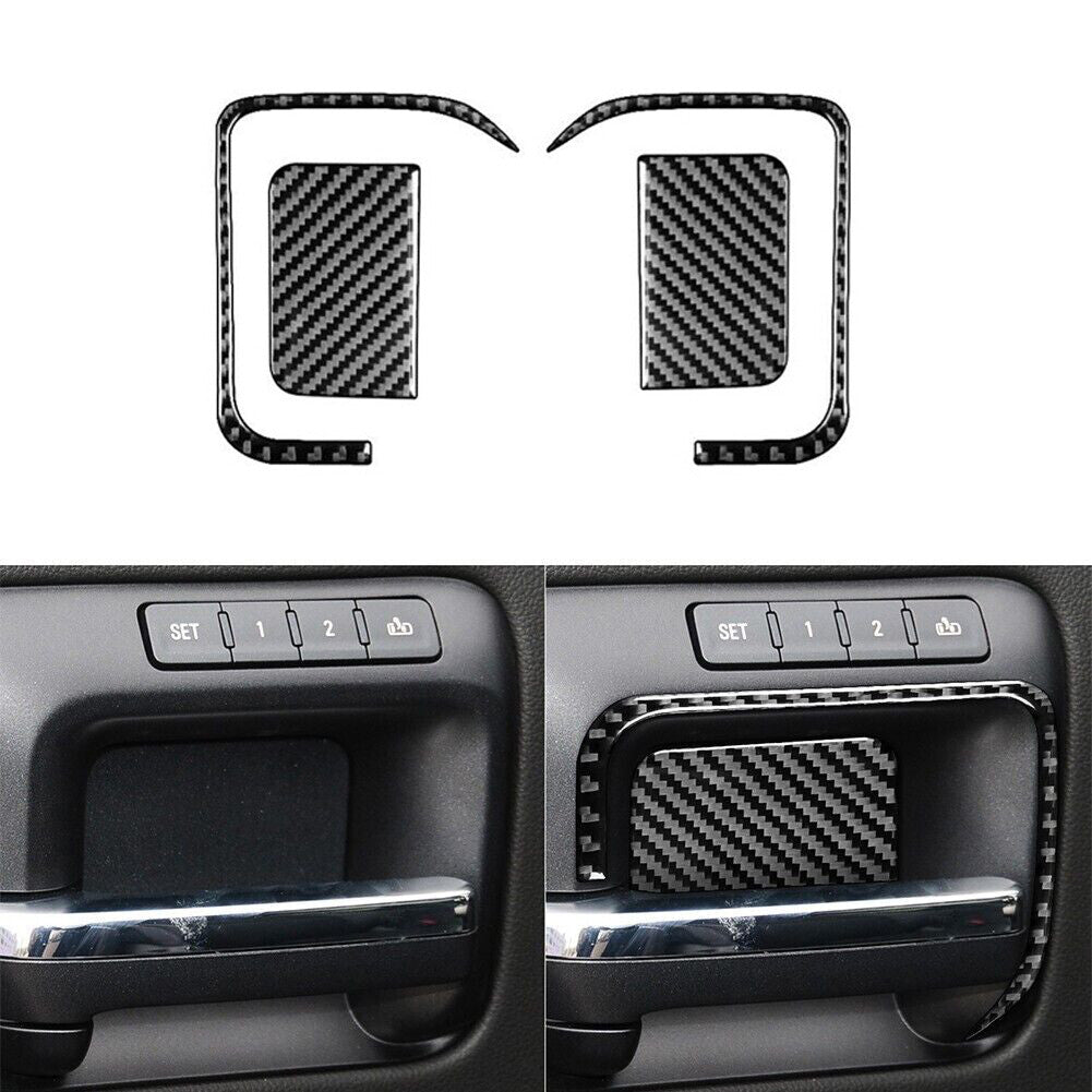 6Pcs Carbon Fiber Interior Dashboard Kit Cover Trim for Hyundai Azera 2006-2011 v