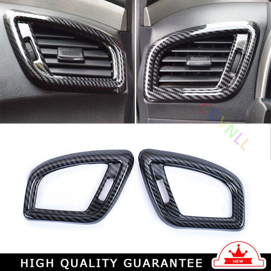 Left And Right Air Outlet Vent Trim 2 for Nissan Murano 2015-2021 Carbon Fiber