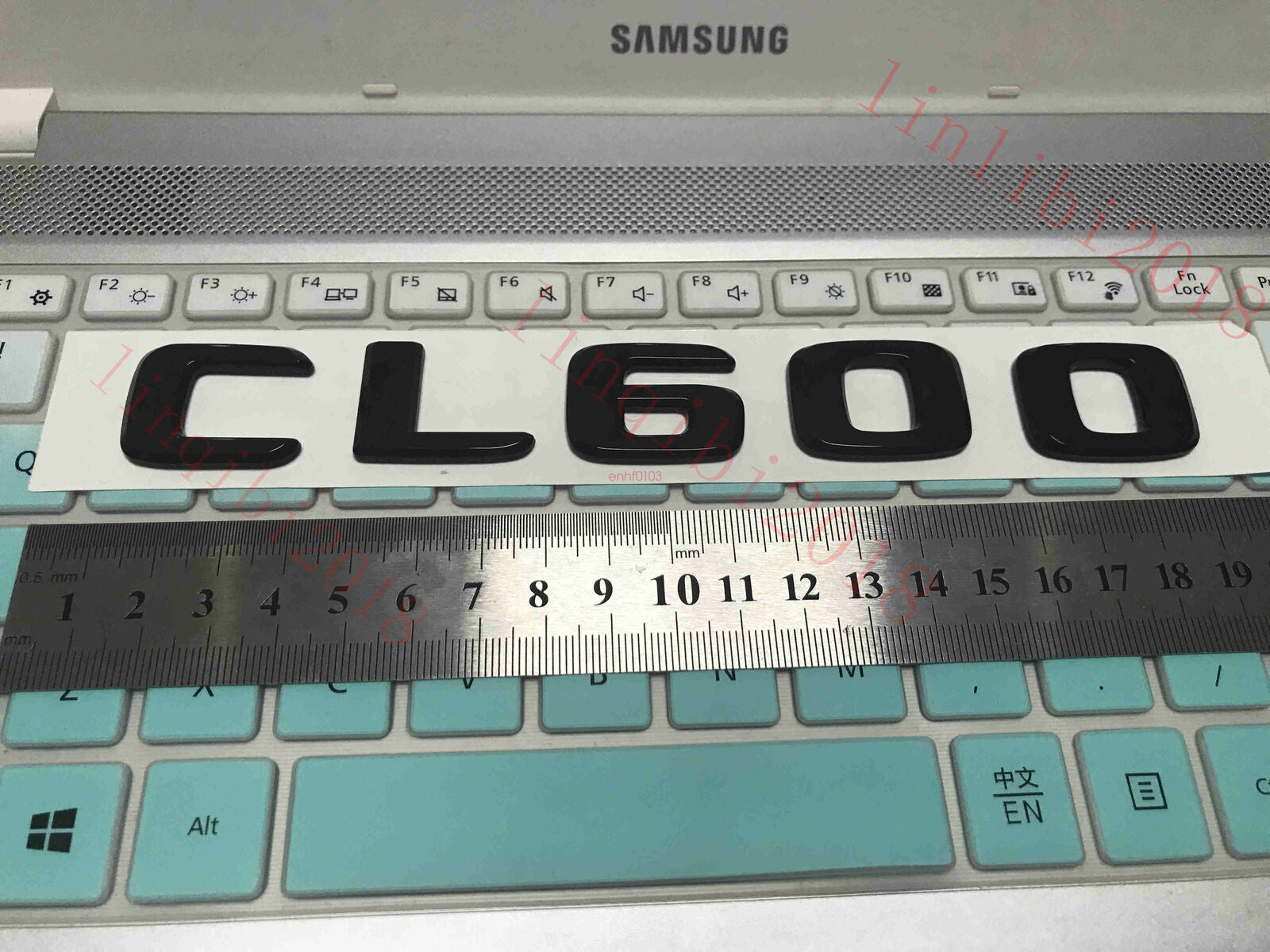 Gloss Black 3D CL600 Letters Trunk Badge Emblem for AMG CL600