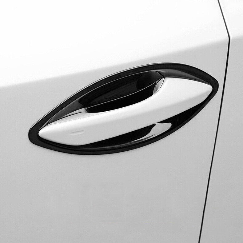 for Lexus NX200t 300h 2015-2021 Black Steel Car Door Handle Bowl Cup Cover Trim