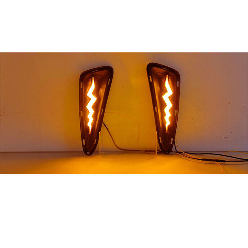 LED Fog Lamp Daytime Running Light Lightning Style For C-HR CHR 2019 n
